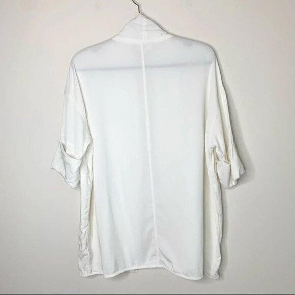Wilfred Aritzia Blazer Jacket Kimono Open front Off white 3/4 length Sleeve XXS - Picture 16 of 16